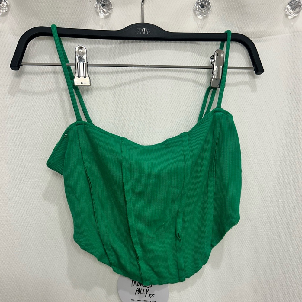Green princess Polly top size 8